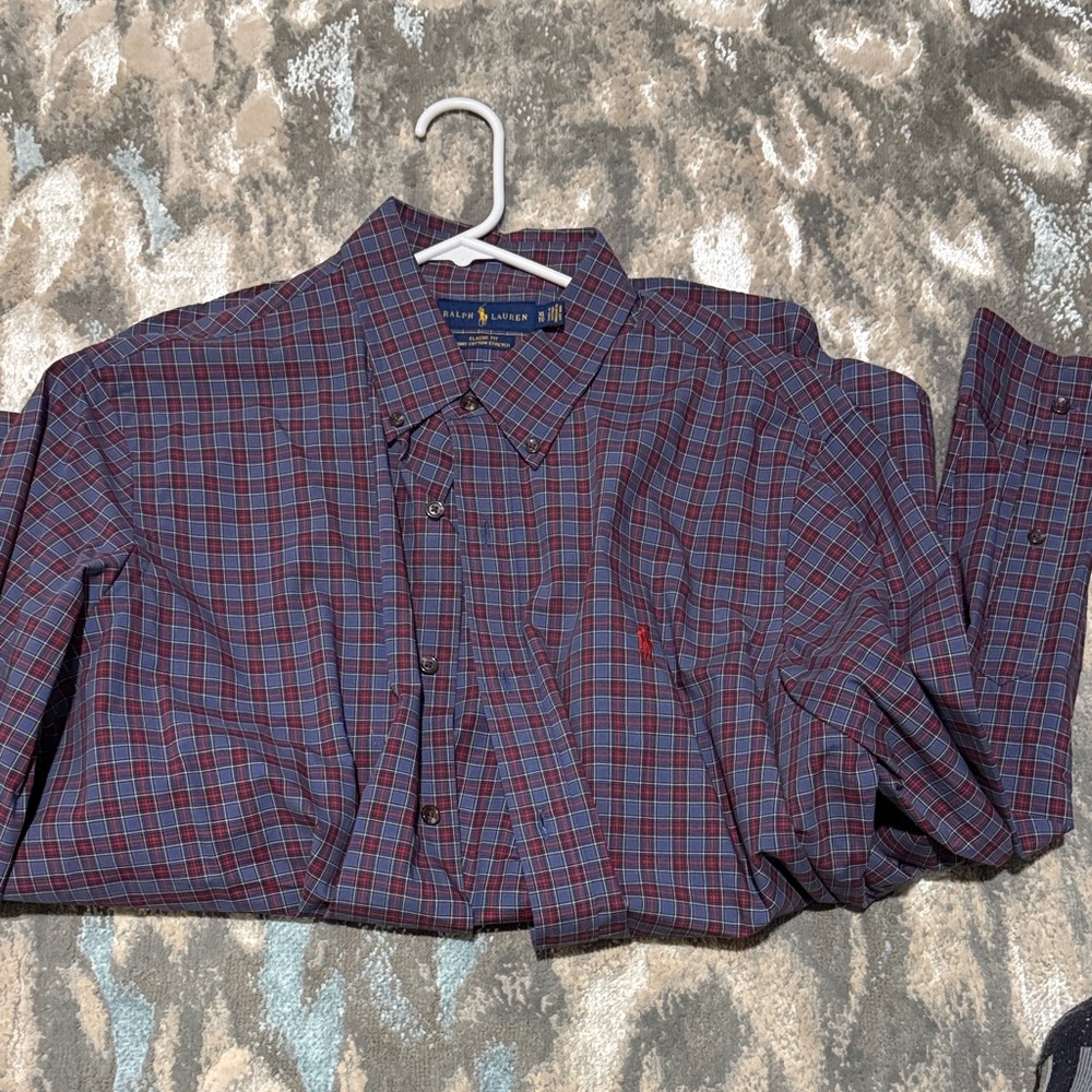 Ralph Lauren Red and Blue Checkered Shirt